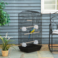 Load image into Gallery viewer, 36" Bird Cage for Finches, Canaries Budgies, Parrot Cage with Accessories, Handle, Black
