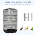 Load image into Gallery viewer, 36" Bird Cage for Finches, Canaries Budgies, Parrot Cage with Accessories, Handle, Black
