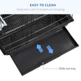 Load image into Gallery viewer, 36" Bird Cage for Finches, Canaries Budgies, Parrot Cage with Accessories, Handle, Black

