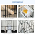 Load image into Gallery viewer, 36" Bird Cage for Finches, Canaries Budgies, Parrot Cage with Accessories, Handle, Black
