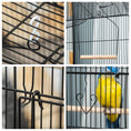 Load image into Gallery viewer, 36" Bird Cage for Finches, Canaries Budgies, Parrot Cage with Accessories, Handle, Black
