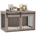 Load image into Gallery viewer, Dog Crate Furniture, Dog House Furniture Style for Large Breeds, Pet Kennel with Removable Cushion for Indoor Use, 98 x 58 x 61cm, Brown

