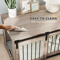 Load image into Gallery viewer, Dog Crate Furniture, Dog House Furniture Style for Large Breeds, Pet Kennel with Removable Cushion for Indoor Use, 98 x 58 x 61cm, Brown
