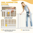 Load image into Gallery viewer, 30"-32" Baby Gate, 30"H Pet Gate with Auto-Close, Two-Way Open, Pressure Mounted for Stair, Doorways and Hallways, White
