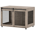 Load image into Gallery viewer, Dog Crate Furniture, Dog Cage End Table with Sliding Door, Pet Kennel for Extra Large Breeds, 118 x 75.5 x 82cm, Walnut Brown
