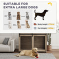 Load image into Gallery viewer, Dog Crate Furniture, Dog Cage End Table with Sliding Door, Pet Kennel for Extra Large Breeds, 118 x 75.5 x 82cm, Walnut Brown
