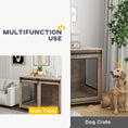 Load image into Gallery viewer, Dog Crate Furniture, Dog Cage End Table with Sliding Door, Pet Kennel for Extra Large Breeds, 118 x 75.5 x 82cm, Walnut Brown
