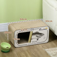 Load image into Gallery viewer, Cat Scratching Board, 2 in 1 Cat Scratcher Cardboard with Catnip, Canned Tuna Design Cat House for Indoor Kitty, Cream White
