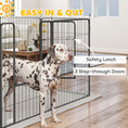 Load image into Gallery viewer, Dog Playpen, Wide 31.5" W Heavy-Duty Metal Puppy Play Pen, Pet Exercise Fences for Outside and Indoor, DIY Design with Door for Multiple Dogs, 24 Panels, 39" H
