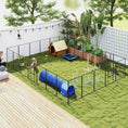 Load image into Gallery viewer, Dog Playpen, Wide 31.5" W Heavy-Duty Metal Puppy Play Pen, Pet Exercise Fences for Outside and Indoor, DIY Design with Door for Multiple Dogs, 24 Panels, 39" H
