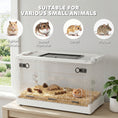 Load image into Gallery viewer, Hamster Cage, Stackable Small Animal Cage with Front Door, Ventilated Gebril Habitat for Dwarf Hamsters, Gerbils, Mice, 22" x 13" x 12", White

