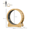 Load image into Gallery viewer, Cat Treadmill, Cat Exercise Wheel, 30 inch Kitten Running Wheel with Brake, Carpeted Runway for Exercise - Natural Wood Finish
