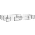 Load image into Gallery viewer, Dog Playpen, Wide 31.5"W Heavy-Duty Metal Puppy Play Pen, Pet Exercise Fences for Outside and Indoor, DIY Design with Door for Medium Dogs, 24 Panels, 31.5"H
