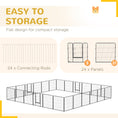 Load image into Gallery viewer, Dog Playpen, Wide 31.5"W Heavy-Duty Metal Puppy Play Pen, Pet Exercise Fences for Outside and Indoor, DIY Design with Door for Medium Dogs, 24 Panels, 31.5"H

