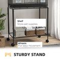 Load image into Gallery viewer, 2 Tier Bird Cage, Budgie Cage with Stand, Swing, Rope, Ladder, Wheels, Shelf, Tray, Perches, Food Containers, for Canaries, Lovebirds, Finches
