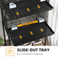 Load image into Gallery viewer, 2 Tier Bird Cage, Budgie Cage with Stand, Swing, Rope, Ladder, Wheels, Shelf, Tray, Perches, Food Containers, for Canaries, Lovebirds, Finches
