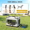 Charger l'image dans la visionneuse de la galerie, Pet Carrier Bag, Soft-Sided Dog Carrier for Small Dogs, Portable Pet Travel Bag with Security Buckle Strap, Mesh Windows, Washable Cushion and Bowl, Light Grey

