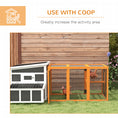 Load image into Gallery viewer, Wooden Chicken Run Hen Coop House Combinable Design Outdoor Use with Perches, for 1-3 Chickens, Ducks, 140 x 84 x 80cm
