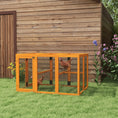 Load image into Gallery viewer, Wooden Chicken Run Hen Coop House Combinable Design Outdoor Use with Perches, for 1-3 Chickens, Ducks, 140 x 84 x 80cm
