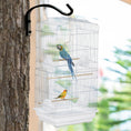 Load image into Gallery viewer, 36" Bird Cage for Finches, Canaries Budgies, Parrot Cage with Accessories, Handle, White
