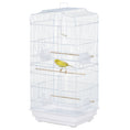 Load image into Gallery viewer, 36" Bird Cage for Finches, Canaries Budgies, Parrot Cage with Accessories, Handle, White
