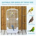Load image into Gallery viewer, 36" Bird Cage for Finches, Canaries Budgies, Parrot Cage with Accessories, Handle, White
