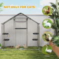 Load image into Gallery viewer, Large Catio Outdoor Cat Enclosure, Galvanized Steel Walk-in Cat Patio for Multiple Kittens, Outdoor Kitty Cage with Waterproof Cover, 5 Adjustable Platforms, Hammock, Metal Chicken Coop Run
