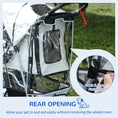 Load image into Gallery viewer, Dog Stroller Rain Cover, Cover for Dog Pram Stroller Buggy w/ Rear Side Entry
