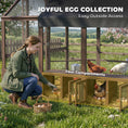 Load image into Gallery viewer, Large Wooden Chicken Coop for 8-10 Hens, Walk-in Chicken Run with Waterproof Cover, Nesting Boxes and Perches, Outdoor Poultry Cage Rabbit Hutch for Backyard, 83" x 73" x 73", Dark Brown

