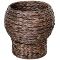 Load image into Gallery viewer, PawHut Handwoven Elevated Cat Bed with Soft Cushion & Cat Egg Chair Shape, Cat Basket Bed Kitty House with Stand, Raised Wicker Cat Bed for Indoor Cats, 23.5" H, Gray
