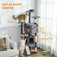 Load image into Gallery viewer, 63" Cat Tree, Cat Tower for Indoor Cats with Scratching Posts, Cat Condos, Bed, Platforms, Ramp, Toy Ball, Cat Activity Center, Dark Grey
