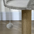 Load image into Gallery viewer, Small Cat Tree with Scratching Post, Perch, Toy Ball, Cat Tower for Indoor Cats - 16" x 16" x 19", Grey
