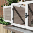 Load image into Gallery viewer, Wooden Rabbit Hutch Bunny Small Animal House with Openable Asphalt Roof, Slide-out Tray, Indoor/Outdoor, Brown
