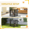 Load image into Gallery viewer, Dog Playpen, 30"H Pet Playpen, 5 Panels Puppy Exercise Pen Heavy Duty with Dog Gate & Cat Door, Indoor Outdoor Foldable Portable Dog Fence for Small & Medium Dogs
