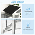 Load image into Gallery viewer, 48" Weatherproof Wooden Rabbit Hutch With Slant Roof And Screened Outdoor Run, Grey
