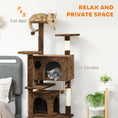 Load image into Gallery viewer, 63" Cat Tree, Cat Tower for Indoor Cats with Scratching Posts, Cat Condos, Bed, Platforms, Ramp, Toy Ball, Cat Activity Center, Light Brown

