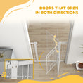 Load image into Gallery viewer, Dog Gate, 42" Extra Tall Pet Gate with Cat Door, Includes 2.8" and 5.5" Extension Kits, Pressure Mounted Stair Gate for Doorways, Hallways, Stairways, 30"-41" Width
