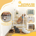 Load image into Gallery viewer, Dog Gate, 42" Extra Tall Pet Gate with Cat Door, Includes 2.8" and 5.5" Extension Kits, Pressure Mounted Stair Gate for Doorways, Hallways, Stairways, 30"-41" Width

