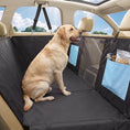 Load image into Gallery viewer, Dog Car Seat Cover, Waterproof Dog Travel Hammock with Non-Slip & Anti-Scratch Surface, Mesh Window and Pockets, Foldable Back Seat Cover for Cars, Trucks and SUVs, Blue

