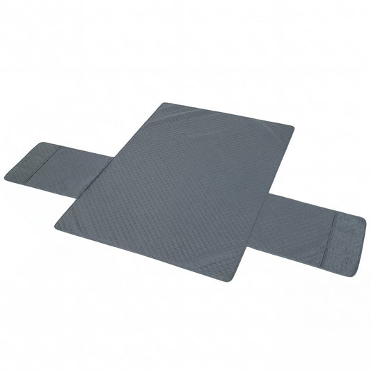 Waterproof Sofa Cover 2 Seater, Soft Couch Cover for Dogs Cats Pets, Non Slip Sofa Slipcoevr with Elastic Straps Furniture Protector for Living Room, Grey