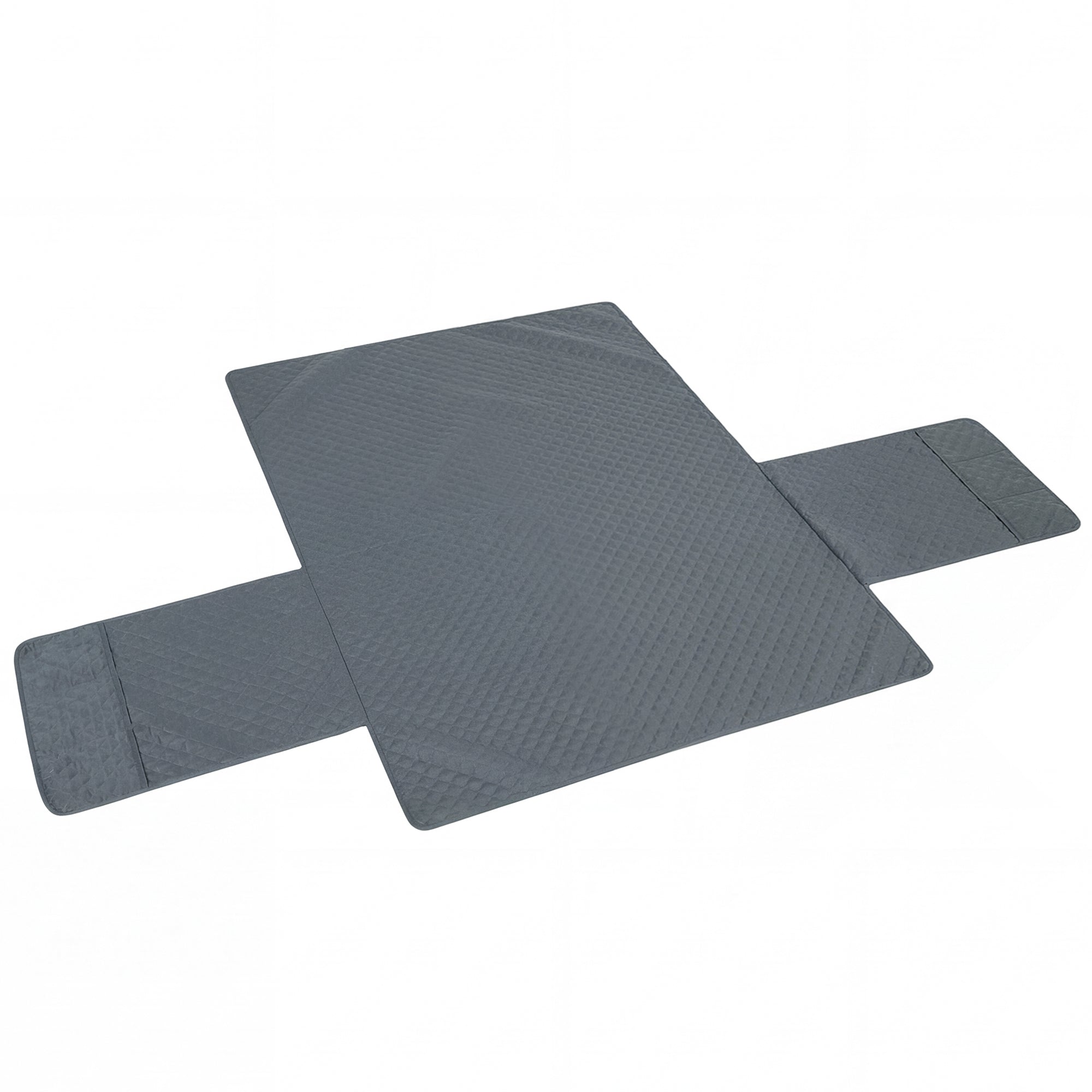 Waterproof Sofa Cover 2 Seater, Soft Couch Cover for Dogs Cats Pets, Non Slip Sofa Slipcoevr with Elastic Straps Furniture Protector for Living Room, Grey