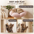 Load image into Gallery viewer, Cat Tree, Flower Cat Scratching Post with Thick Sisal Post, Dangling & Spring Balls, Bed, Kitty Activity Centre for Indoor Kittens, Stable Structure, Easy to Assemble, Pink
