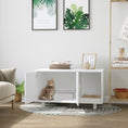 Load image into Gallery viewer, Cat Litter Box Enclosure, Hidden Litter Box Furniture, Cat House End Table Washroom with Scratching Pad, for Indoor Cats Kittens, White

