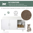 Load image into Gallery viewer, Cat Litter Box Enclosure, Hidden Litter Box Furniture, Cat House End Table Washroom with Scratching Pad, for Indoor Cats Kittens, White
