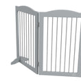 Load image into Gallery viewer, Foldable Dog Gate, Freestanding Pet Gate, Dog Barrier with Two Support Feet, for Doorways, Stairs, Halls - Grey
