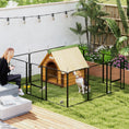 Load image into Gallery viewer, Dog Pen, 12 Panel Puppy Pen, Steel Dog Playpen, for Medium Breeds, 80cm Tall, Black
