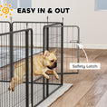 Load image into Gallery viewer, Dog Pen, 12 Panel Puppy Pen, Steel Dog Playpen, for Medium Breeds, 80cm Tall, Black
