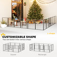 Load image into Gallery viewer, Dog Pen, 12 Panel Puppy Pen, Steel Dog Playpen, for Medium Breeds, 80cm Tall, Black
