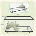 Load image into Gallery viewer, Turtle Tank, 50L Glass Turtle Aquarium with Basking Platform, Ramp, Easy Drainage, Strip Patch Thermometer, for Small Turtles, 60 x 30 x 32cm
