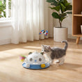 Load image into Gallery viewer, 4-in-1 Interactive Cat Toys for Indoor Cats Adult, Automatic Smart Sensing Kitten Toy with Spinning Butterfly, Shooting Feathers & Catnip Balls, Dual Power Mode for Boredom Relief
